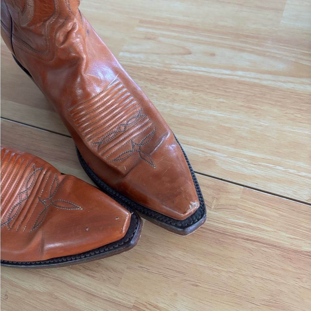 Women’s Tall Lucchese Western Cowgirl Boots Sz 7 - Picture 12 of 15
